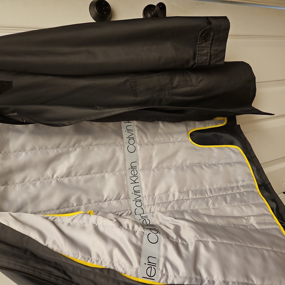 Calvin Klein Slim Fit Raincoat | 38S | Removable Liner - Picture 3 of 8